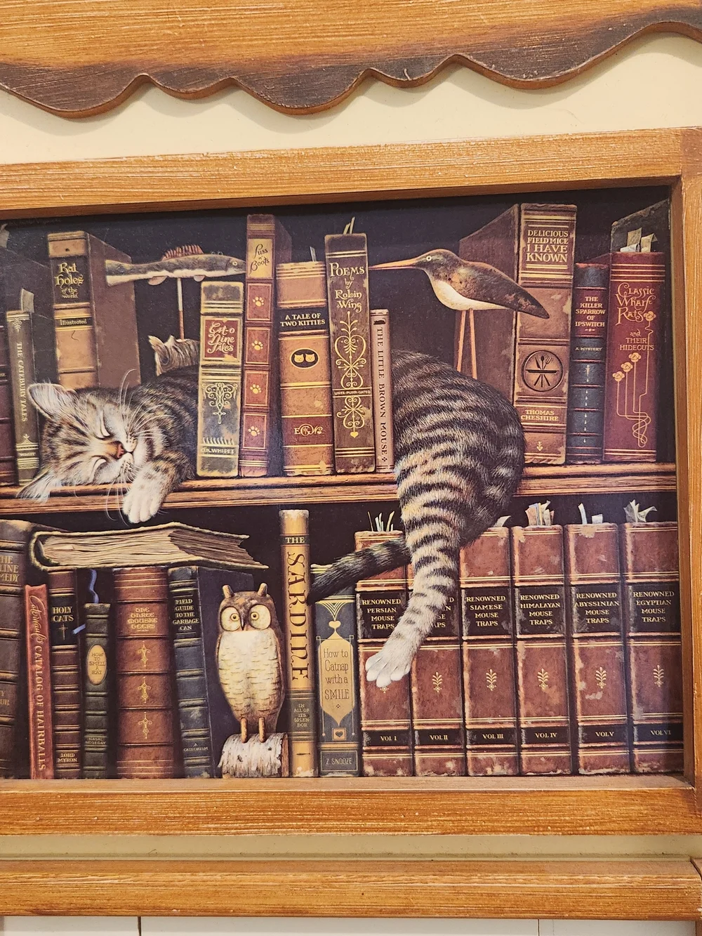 Charles Wysocki Wooden Perpetual Wall Calendar 